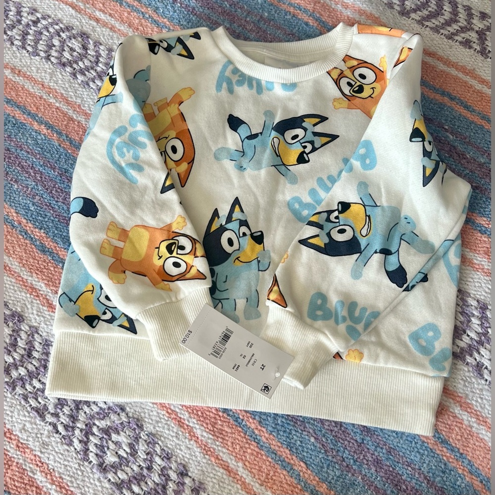 Bluey Kids Lot of 3 tops in 2T…1 NWT